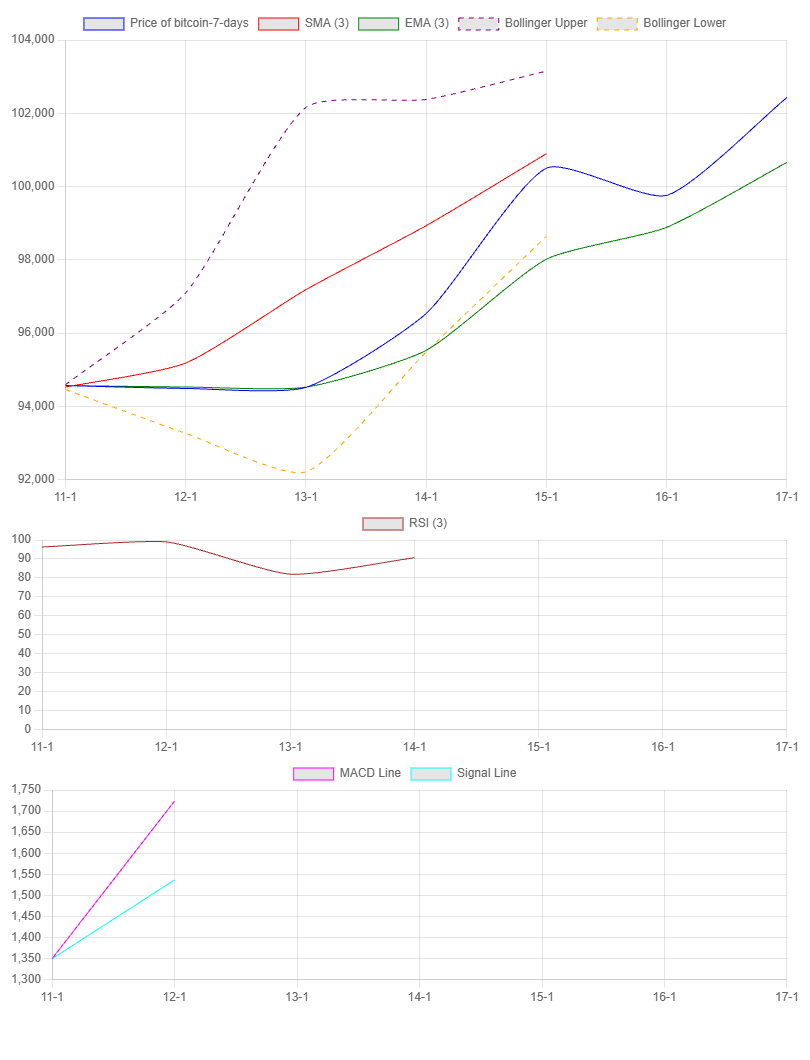 7-Day Chart for Bitcoin