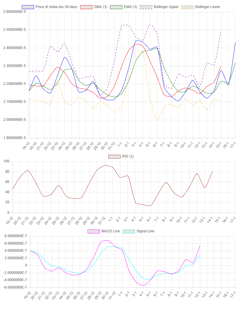 1-Month Chart for SHIBA INU